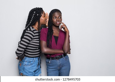 Portrait Two Happy Young African Women Stock Photo 1276688833 ...