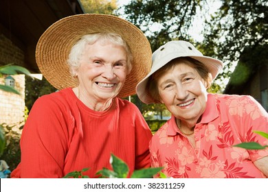 Portrait Of Two Senior Women