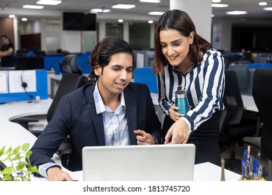 Portrait Two Young Indian Businesspeople Looking Stock Photo 1813745720 ...