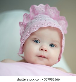 Portrait of very sweet little baby girl