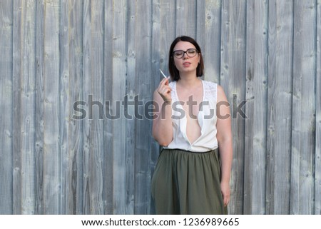 Similar – Image, Stock Photo STANDING IN FRONT OF A WOODEN WALL