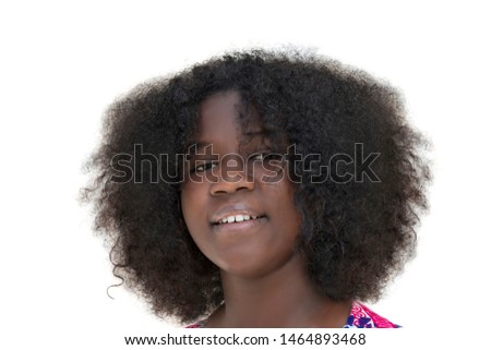 Similar – Pretty girl with long afro hair