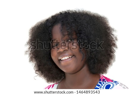 Similar – Pretty girl with long afro hair