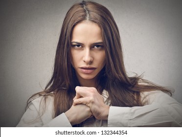 Portrait Of A Woman Determined