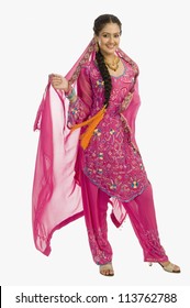 Portrait Of A Woman In Salwar Kameez