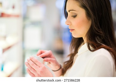 Portrait Of A Woman Shopping In A Beauty Shop