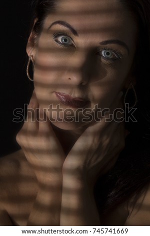 Similar – Image, Stock Photo he sees you… Human being