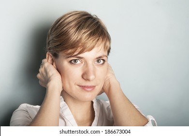 Portrait Of A Woman Who Does Not  Want To Listen Anymore, Concept Of Family Conflicts