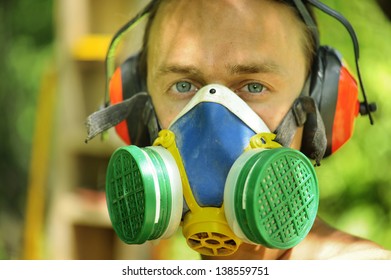 Portrait Of Working In Respiratory Protection And Hearing