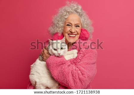 Similar – Image, Stock Photo Portrait of a cat Cat