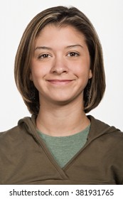 Portrait Of Young Adult Caucasian Woman