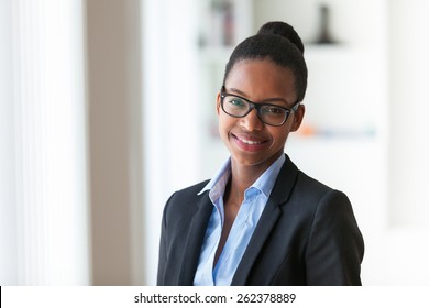 Portrait Of A Young African American Business Woman - Black People