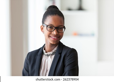 Portrait of a young African American business woman - Black people