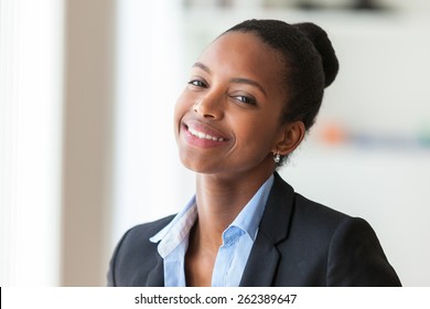 Portrait Of A Young African American Business Woman - Black People