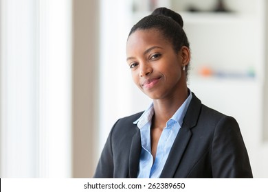 Portrait Of A Young African American Business Woman - Black People