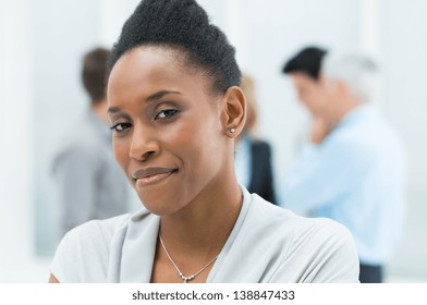 Portrait Of Young African American Businesswoman In Her Office