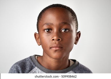 Portrait Of Young African Black Boy