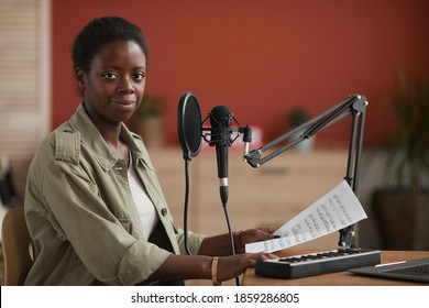 236 African american woman singing in recording studio Images, Stock ...