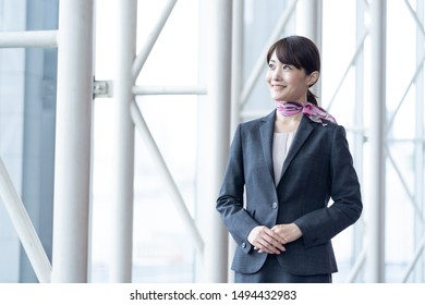 
Portrait Of Young Asian Cabin Crew