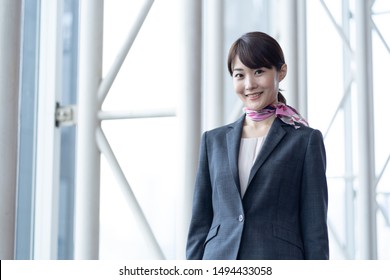 
Portrait Of Young Asian Cabin Crew