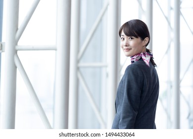 
Portrait Of Young Asian Cabin Crew