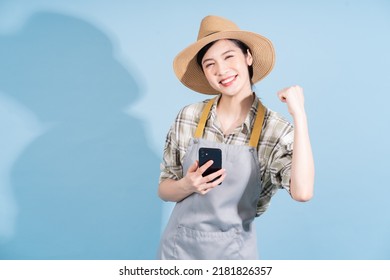 Portrait Of Young Asian Female Farmer