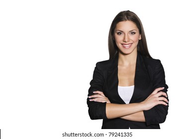 Portrait Of A Young Attractive Business Woman.