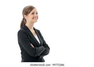 Portrait of a young attractive business woman.