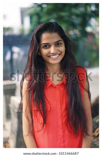 Portrait Young Attractive Indian Asian Woman Stock Photo Edit Now