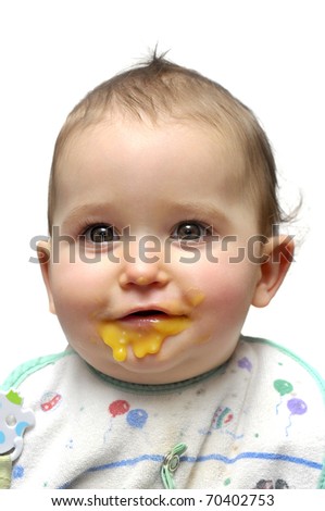 Similar – Image, Stock Photo Hit rate. Baby Puree