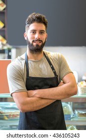 Portrait Of A Young Barista Man