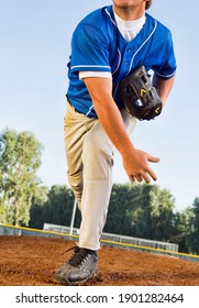Portrait of Young Baseball Pitcher
