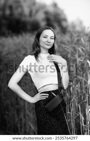 woman, smile, glasses, nature