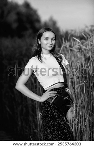 Similar – woman, smile, glasses, nature