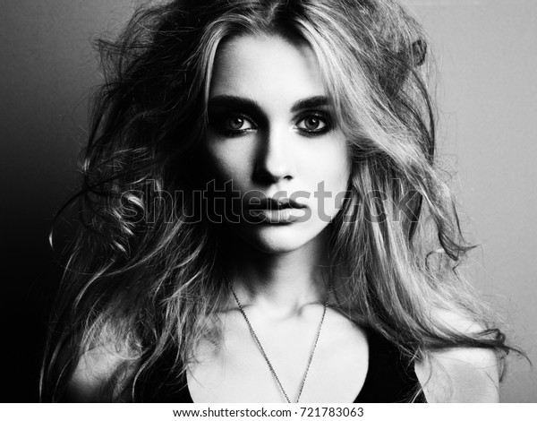 Portrait Young Beautiful Girl Blonde Hair Stock Photo Edit Now