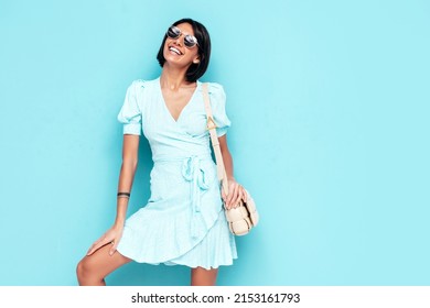 Portrait Young Beautiful Smiling Female Trendy Stock Photo 2153161793 ...