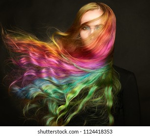 Rainbow Hair Images Stock Photos Vectors Shutterstock