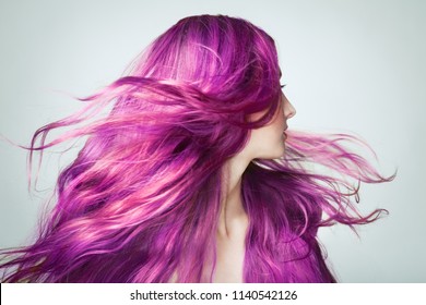 Imagenes Fotos De Stock Y Vectores Sobre Pink Colored Hair