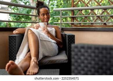 Portrait of young biracial woman with vitiligo on face, hands and body, skin care, body positive and medical concept - Powered by Shutterstock