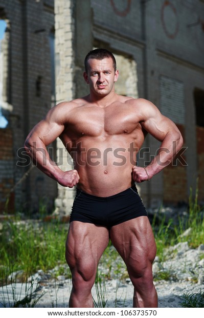 Portrait Young Bodybuilder Out