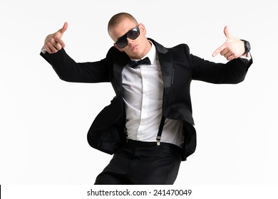 Portrait Of Young Business Man, Isolated Over White Background