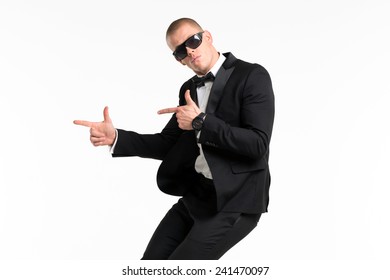 Portrait Of Young Business Man, Isolated Over White Background