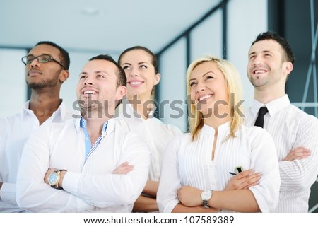 Portrait of a young business team