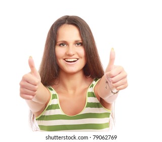 Portrait Young College Girl Showing Ok Stock Photo 79062769 | Shutterstock