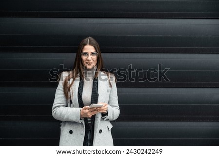 Similar – Woman business outdoor building