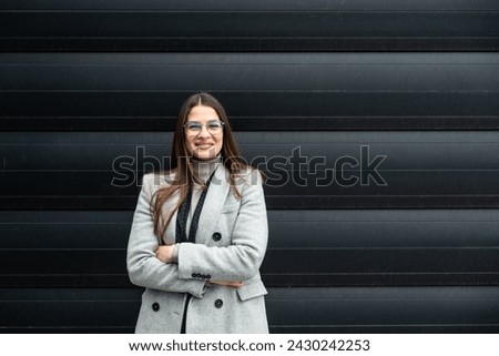 Similar – Woman business outdoor building