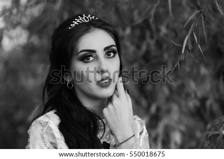 Similar – Portrait of a pretty girl with crown