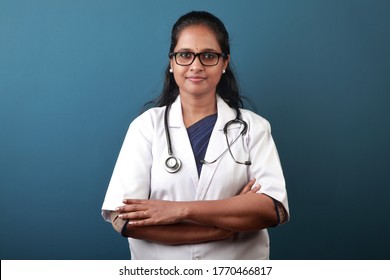 Portrait Of A Young Female Doctor Of Indian Origin