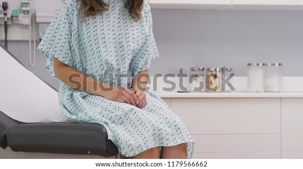 Portrait Young Female Patient Seated On Stock Photo (Edit Now) 1179566662