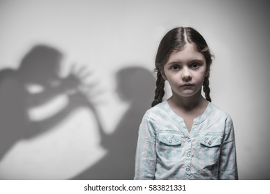 Portrait of young girl expressing despair - Shutterstock ID 583821331